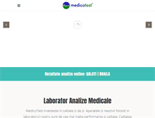 Tablet Screenshot of medicotest.ro